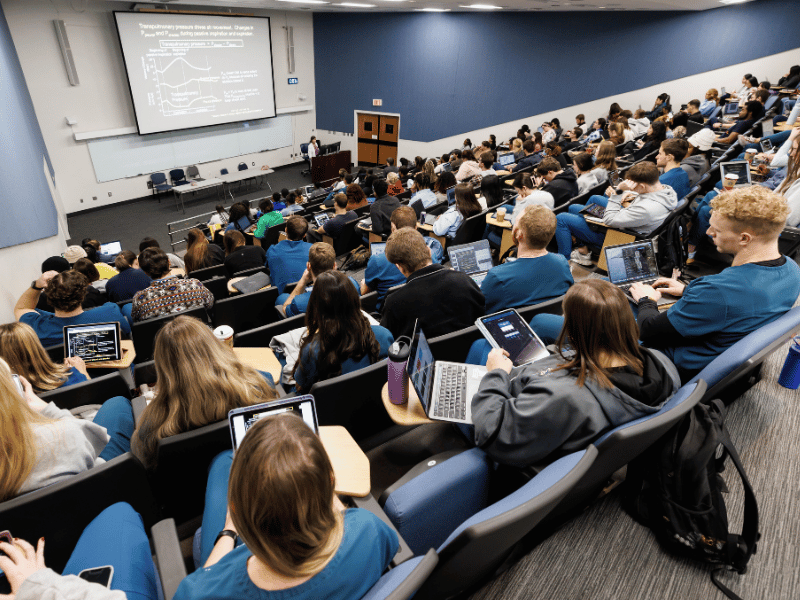 It was a packed house one day last week for a lecture by Dr. Heather Drummond, professor of physiology and biophysics. indicative of UMMC's overall enrollment picture.